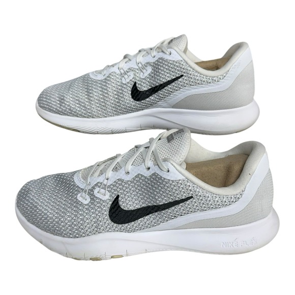 Nike Training Flex TR7 Running Shoes Womens 8 Sneakers White‎ Mesh - Picture 1 of 7